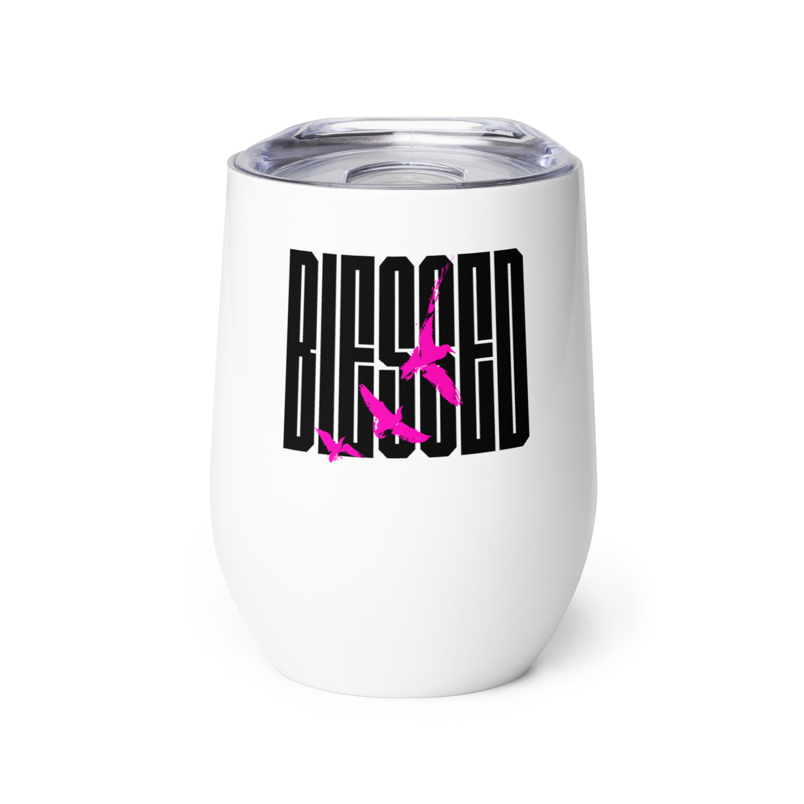 Blessed Doves Wine Tumbler