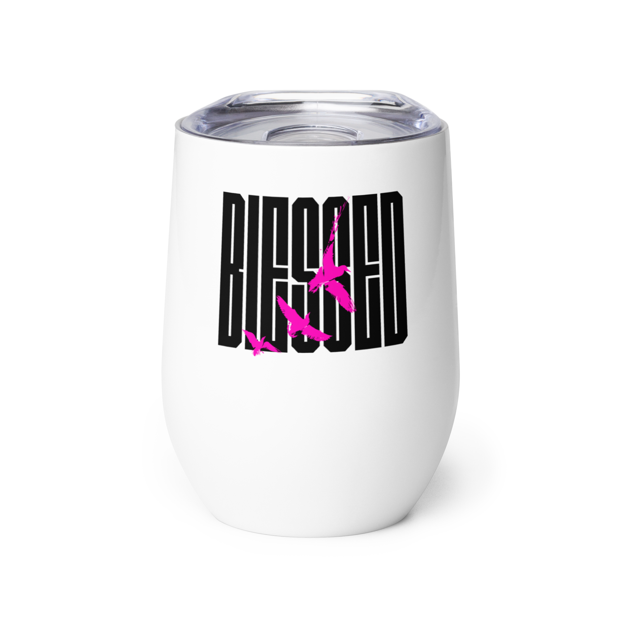 Blessed Doves Wine Tumbler