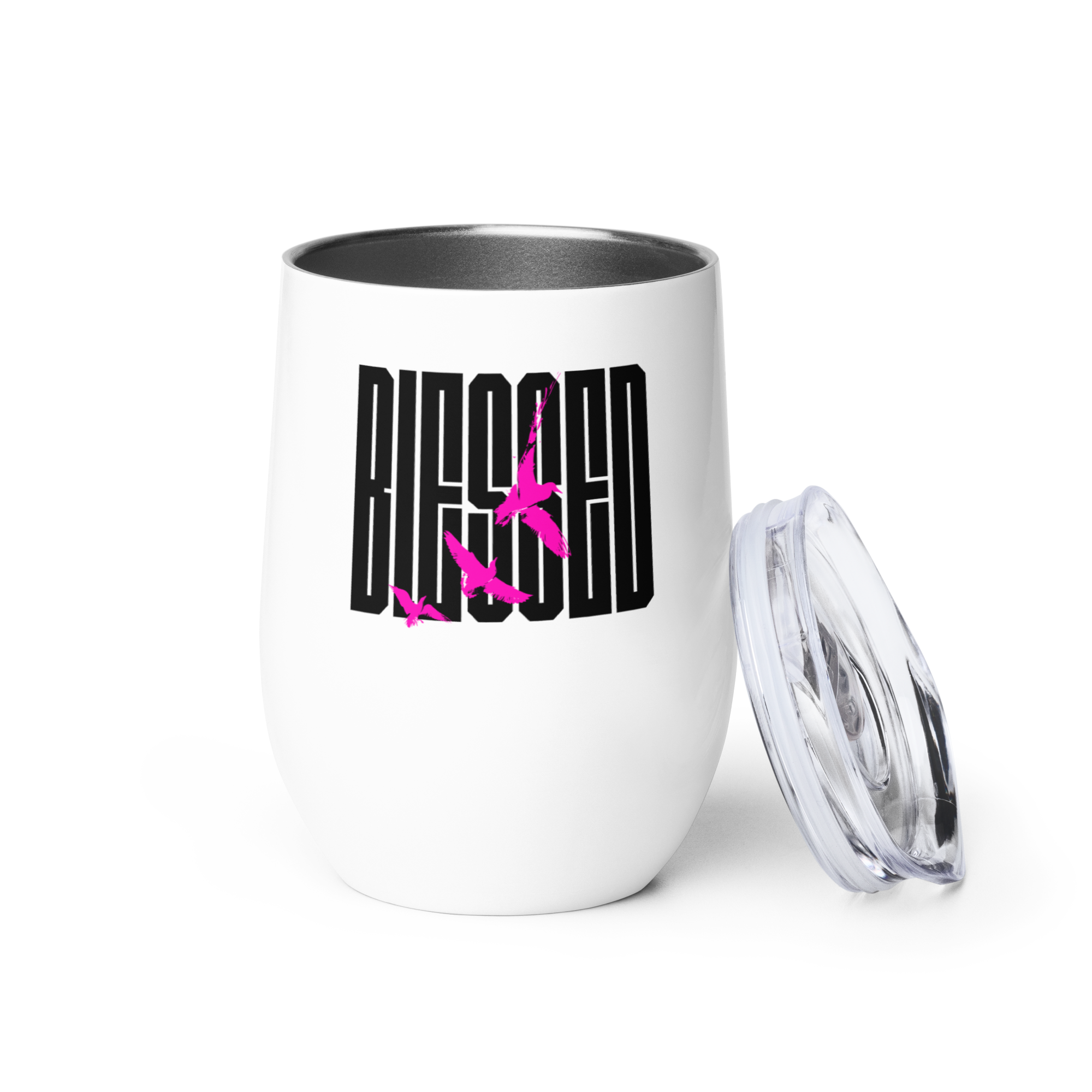 Blessed Doves Wine Tumbler