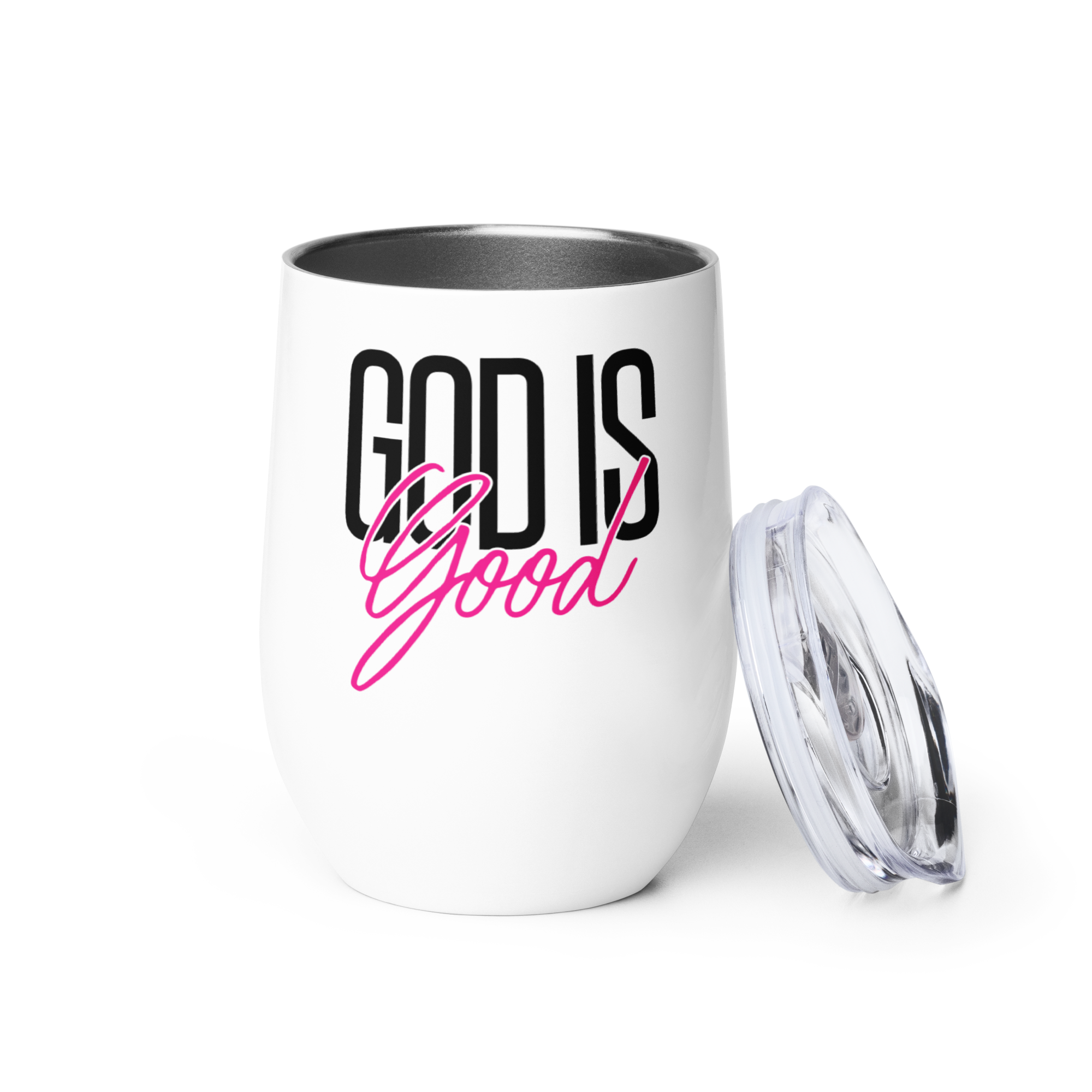 God Is Good Wine Tumbler