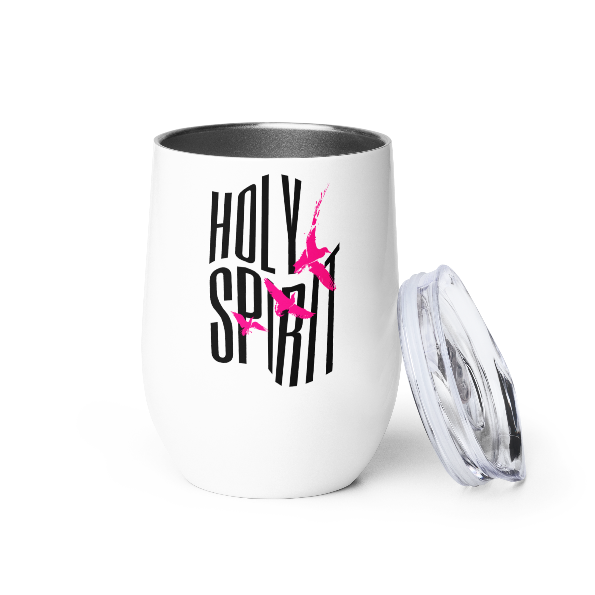 Holy Spirit Doves Wine Tumbler