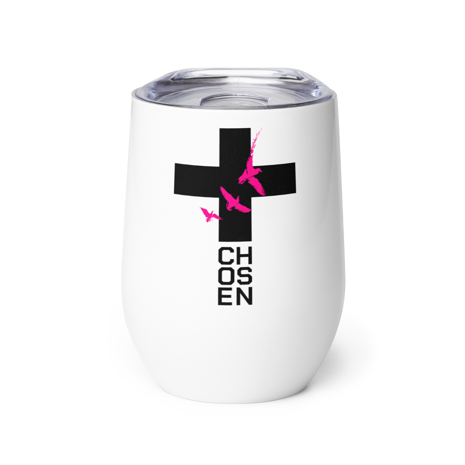 Chosen Doves Wine Tumbler