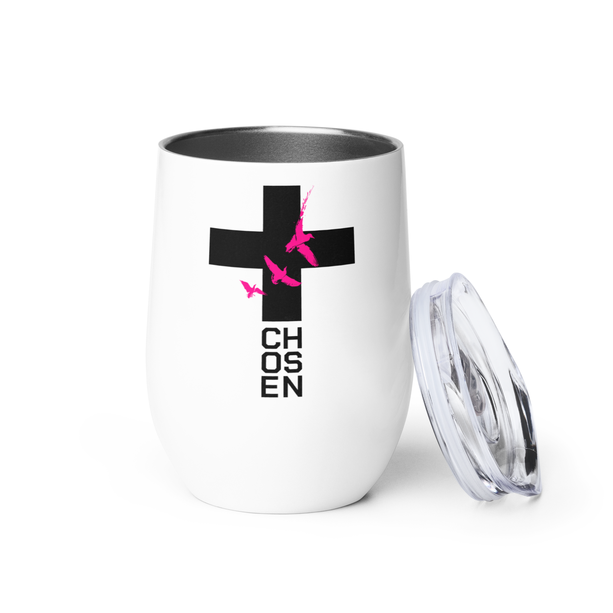 Chosen Doves Wine Tumbler