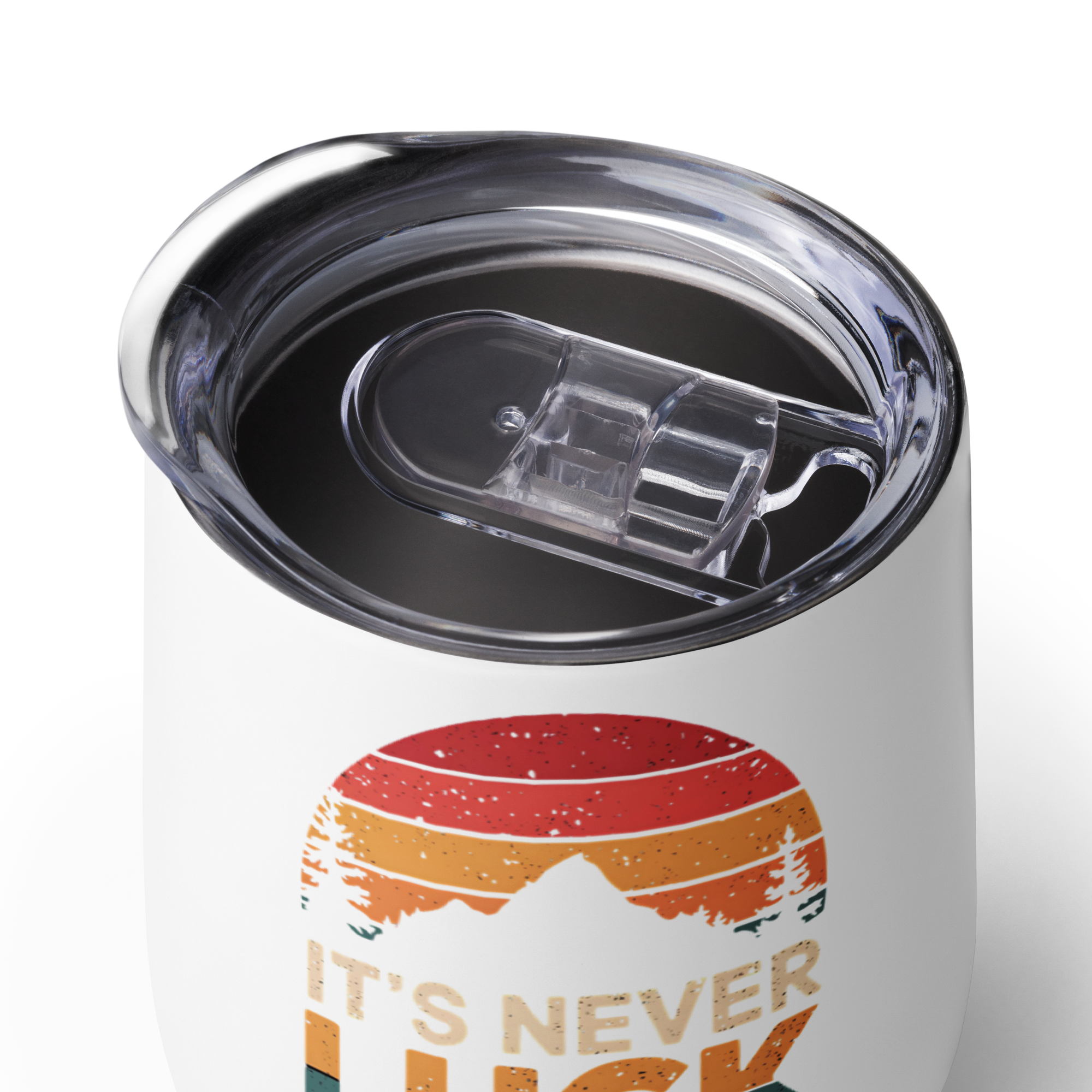 Its Never Luck Its God Wine Tumbler